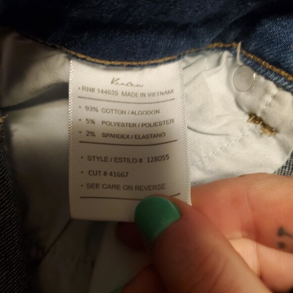 Kancan Cut Off Fringe Blue Jean Denim Shorts SIze 28 or a Size 6 Boho Cowgirl - Picture 7 of 13